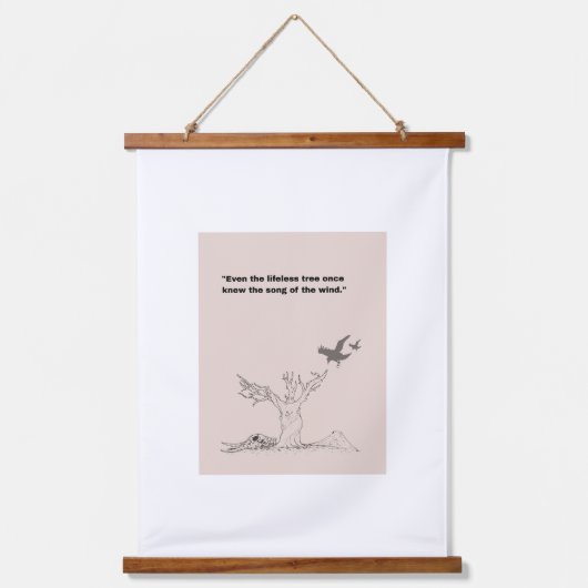 Flüstern der Withered Wandteppich Mit Holzrahmen (Vorderseite)