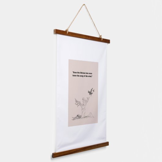 Flüstern der Withered Wandteppich Mit Holzrahmen (Gewinkelt)