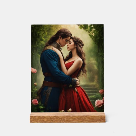 "Flüstern der Zeit: Eine romanische Fantasie" Acrylschild (Vorderseite)