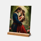 "Flüstern der Zeit: Eine romanische Fantasie" Acrylschild (Winkel)