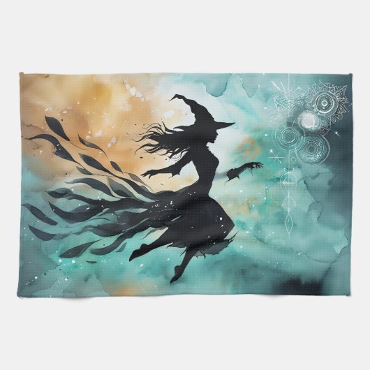 Flüstern des Äther Geschirrtuch (Horizontal)