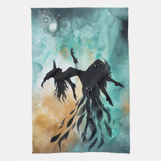 Flüstern des Äther Geschirrtuch (Vertikal)