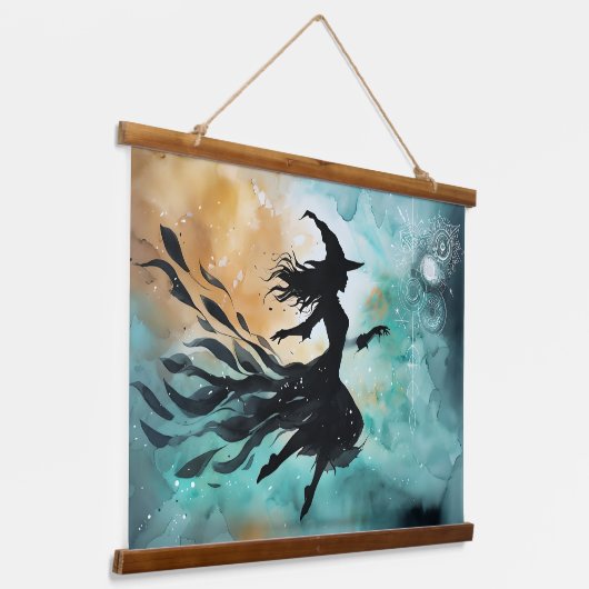 Flüstern des Äther Wandteppich Mit Holzrahmen (Gewinkelt)