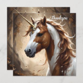 Flüstern des braunen und weißen Fantasievereins, Dankeskarte (Vorne/Hinten)