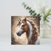 Flüstern des braunen und weißen Fantasievereins, Dankeskarte (Stehend Vorderseite)