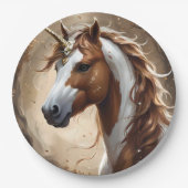 Flüstern des braunen und weißen Fantasievereins, Pappteller (Vorderseite)