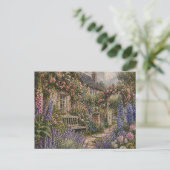 Flüstern des Cottage-Gartens Postkarte (Stehend Vorderseite)
