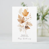 Flüstern des Fall-Brautparty Dankeskarte (Stehend Vorderseite)