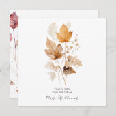 Flüstern des Fall Brautparty Square Danke (Vorne/Hinten)