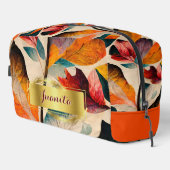 Flüstern des Fall Floral Dopp Kits Waschbeutel (Rechte Ecke)