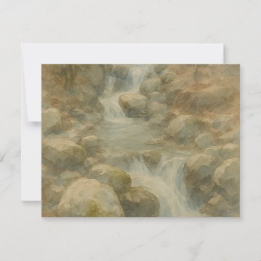 Flüstern des Flusses RSVP Karte (Vorderseite)