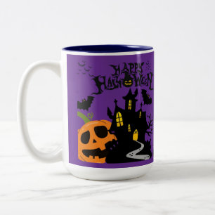 Flüstern des Friedhofs lila Zweifarbige Tasse