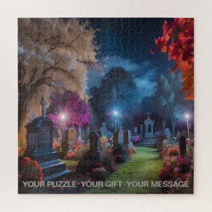 Flüstern des Friedhofs Monlit Puzzle