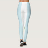 Flüstern des Frühlings: Blaue Tulpen auf der Leinw Leggings (Rückseite)