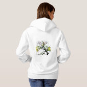 „Flüstern des Frühlings“ „Der Baum, der in Col trä Hoodie (Schwarz voll)