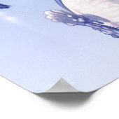 Flüstern des Frühlings: Die Zauberin Weiß Poster (Ecke)