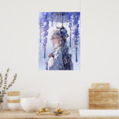 Flüstern des Frühlings: Die Zauberin Weiß Poster (Küche)