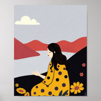 "Flüstern des Frühlings: Ein ruhiger Moment Poster