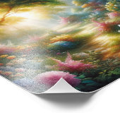 "Flüstern des Gartens" Fotodruck (Ecke)