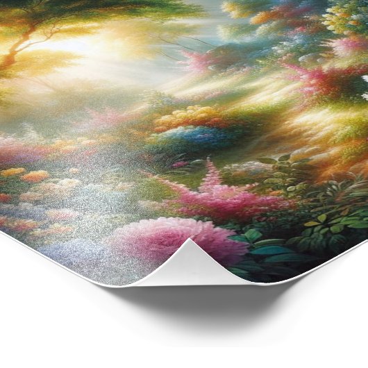 "Flüstern des Gartens" Fotodruck (Ecke)