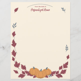 Flüstern des Herbstes unliniertes Papierblatt