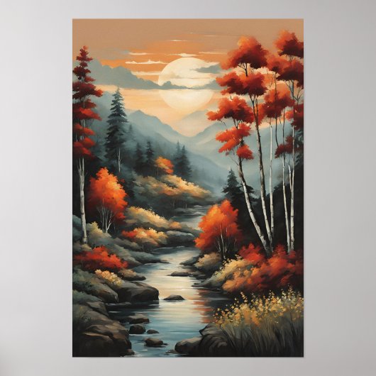 Flüstern des Herbststroms Poster (Vorne)