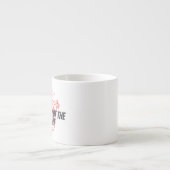 Flüstern des Herzens - Elegant Minimalistisch Espressotasse (Vorderseite)