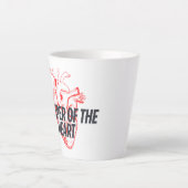 Flüstern des Herzens - Elegant Minimalistisch Milchtasse (Vorderseite)