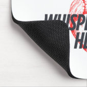 Flüstern des Herzens - Elegant Minimalistisch Mousepad (Ecke)