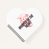 Flüstern des Herzens - Elegant Minimalistisch Notizblock (Vorderseite)