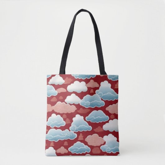 Flüstern des Himmels: Ein chinesisches Wolkenmuste Tasche (Vorderseite)