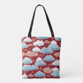Flüstern des Himmels: Ein chinesisches Wolkenmuste Tasche (Rückseite)