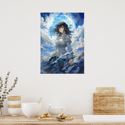 Flüstern des Himmels: Eine Serene-Symphonie Poster (Küche)