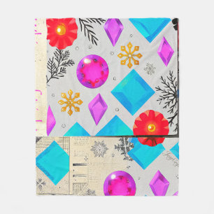 Flüstern des Licht-Edelsteinmusters-Mantels Fleecedecke