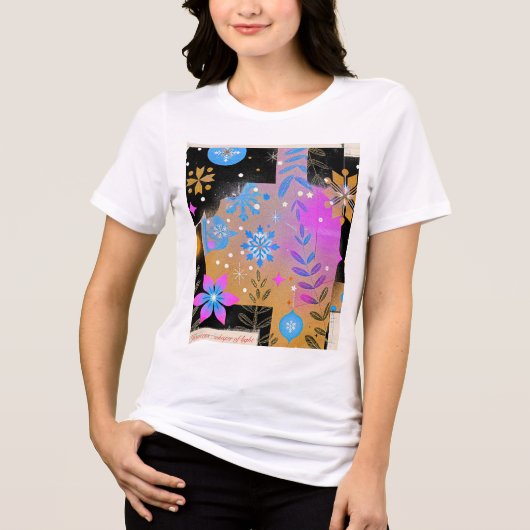 Flüstern des Lichts – Pink & Blue Dream Tee (Vorderseite)