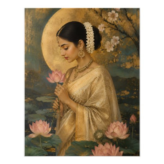 Flüstern des Lotus Fotodruck (Vorne)