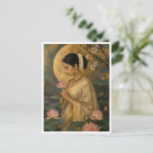 Flüstern des Lotus Postkarte (Stehend Vorderseite)
