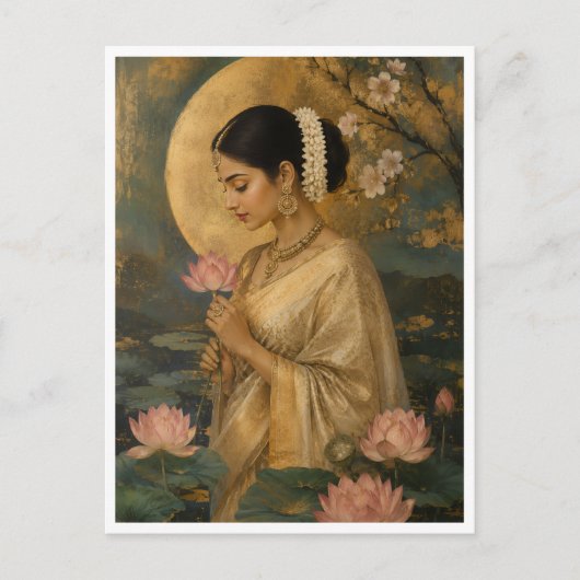 Flüstern des Lotus Postkarte (Vorderseite)