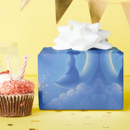 Flüstern des Mondes Geschenkpapier (Geburtstagsparty)