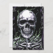 Flüstern des öminischen Schädels Einladung (Vorderseite)