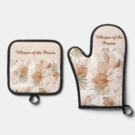 Flüstern des Prairie-Küchensets  Ofenhandschuh & Topflappen-Set