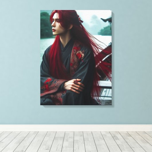 Flüstern des Roten Flusses Leinwanddruck (Insitu (Holzboden))