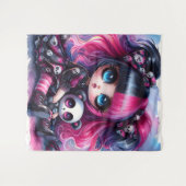 Flüstern des Schattenherzes Wandteppich (Vorderseite (Horizontal))