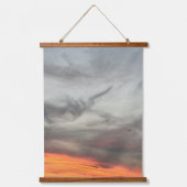 Flüstern des Sky Wandteppich Mit Holzrahmen (Vorderseite)