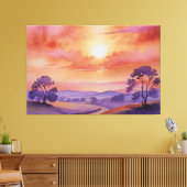 "Flüstern des Sonnenuntergangs" Leinwanddruck (Insitu (Wohnzimmer))