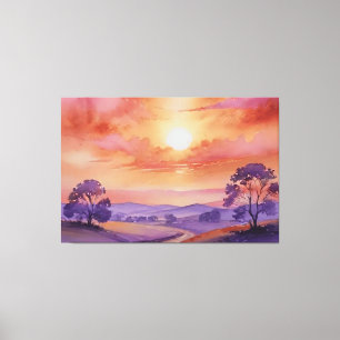 "Flüstern des Sonnenuntergangs" Leinwanddruck