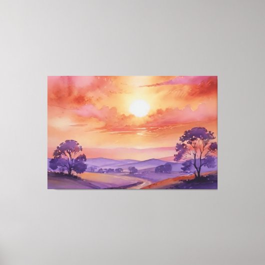 "Flüstern des Sonnenuntergangs" Leinwanddruck (Vorderseite)