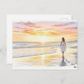 Flüstern des Sonnenuntergangs Postkarte (Vorne/Hinten)