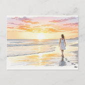 Flüstern des Sonnenuntergangs Postkarte (Vorderseite)