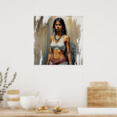 Flüstern des Souls- figurative Malerei Poster (Küche)